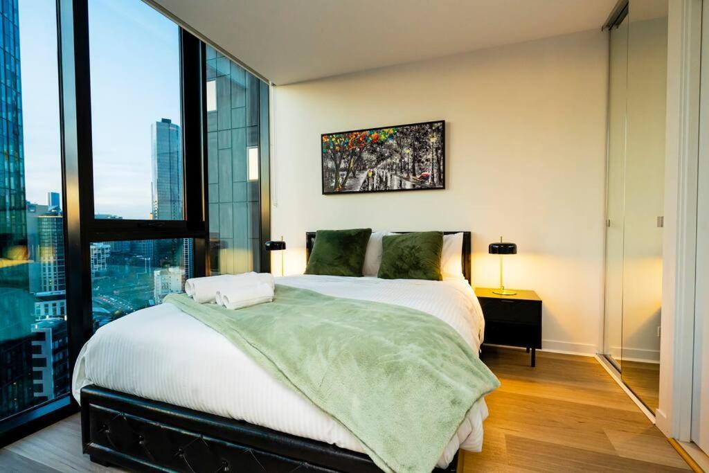 Luxe Haven - 42Nd Floor Panoramic City Views Melbourne Exterior foto