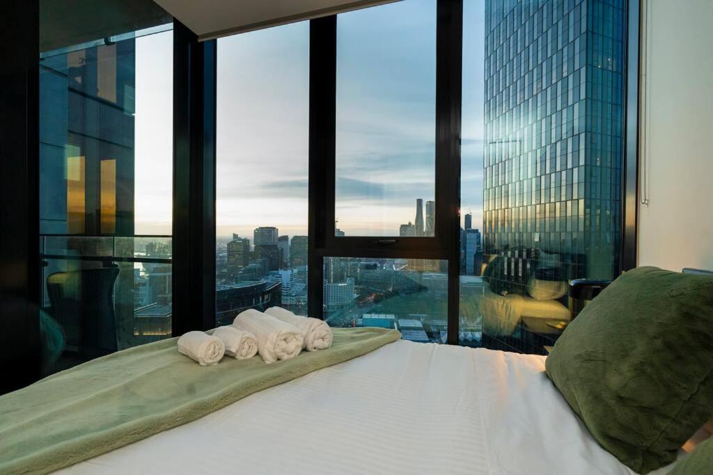 Luxe Haven - 42Nd Floor Panoramic City Views Melbourne Exterior foto
