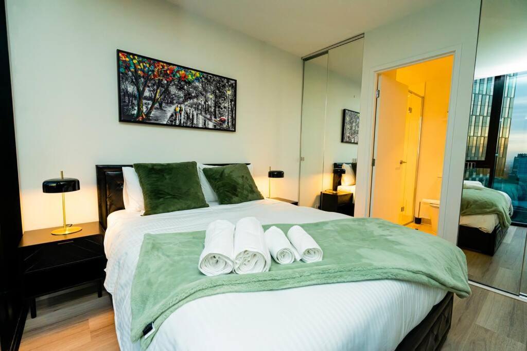 Luxe Haven - 42Nd Floor Panoramic City Views Melbourne Exterior foto